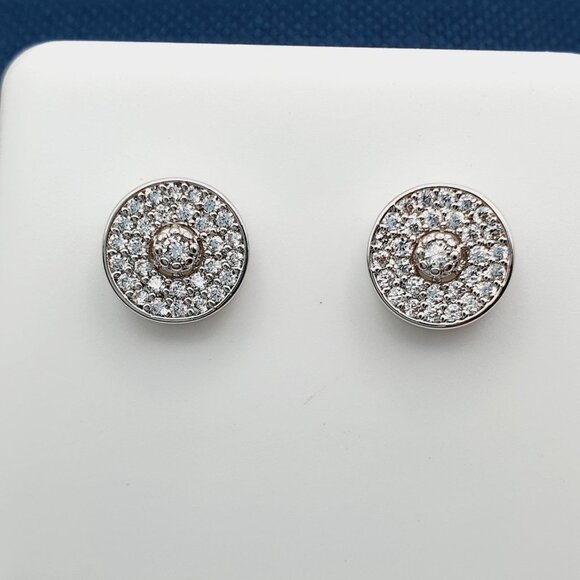 "925 Sterling Silver Plated CZ Earrings, INUS1BR169 - Picture 7 of 10